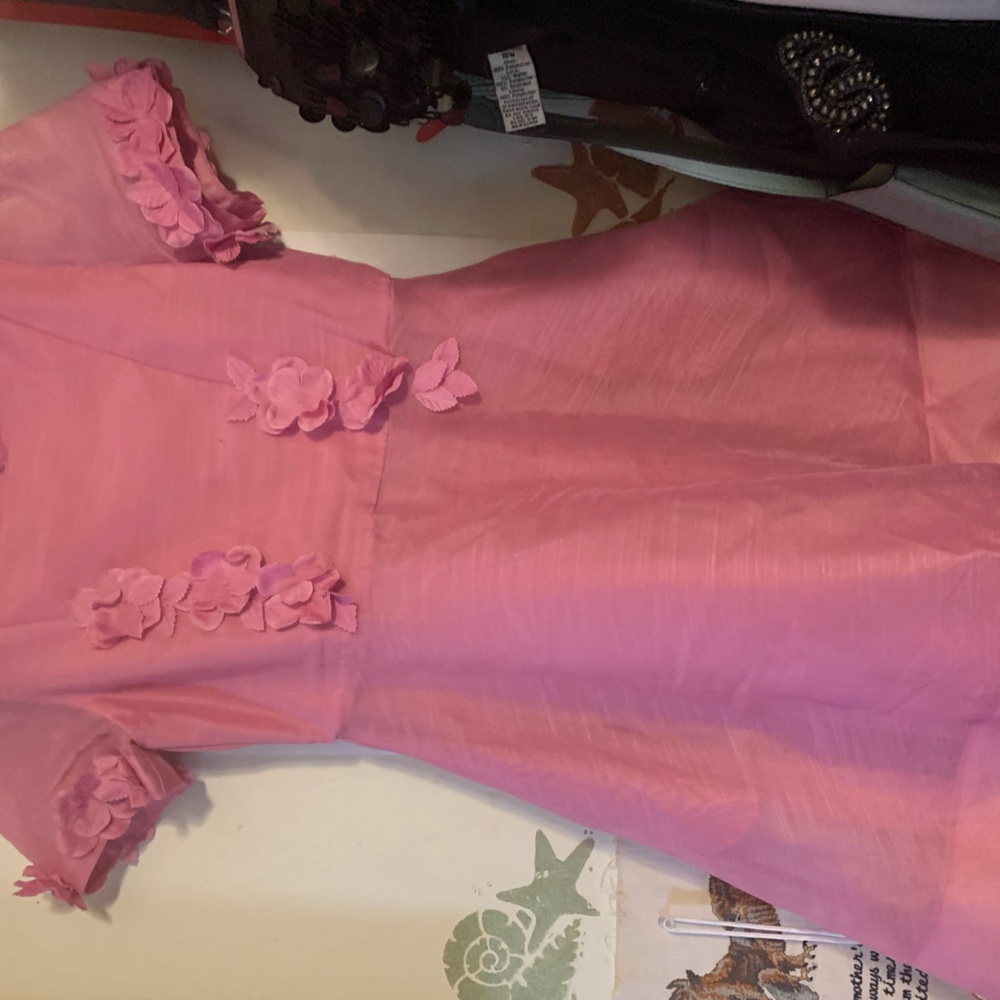 Giani Bernini Pink Kids Formal Dress
